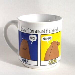 Vintage Cows from Around the World coffee Mug recycled Paper products Korea Cute